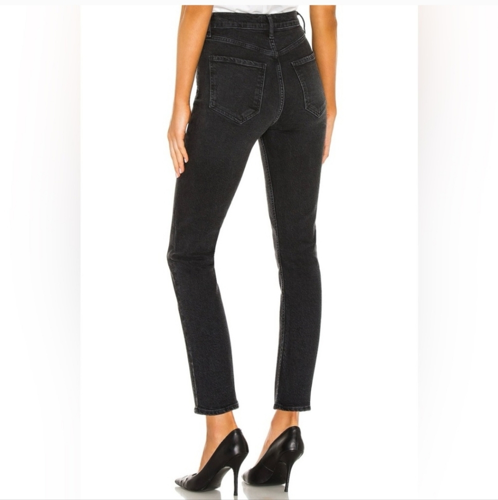 Agolde Riley Jeans High Rise Straight Crop Leg - Picture 6 of 16